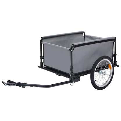 Fietstrailer 65 Kg Grijs en oranje