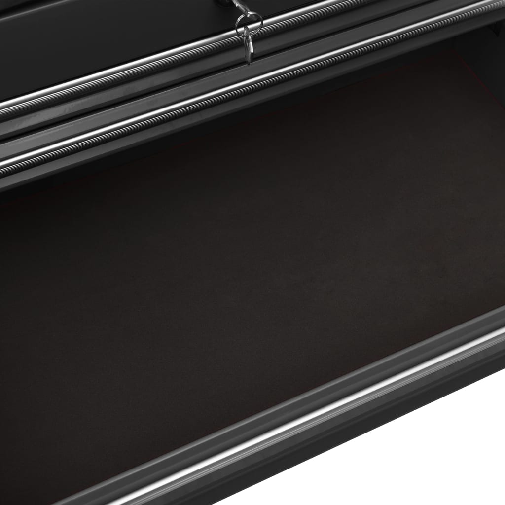 Gereedschapswagen Met 2 Lades Staal Zwart Met 21 lades