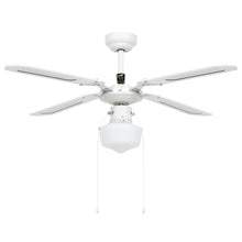 Plafondventilator met lamp 106 cm wit