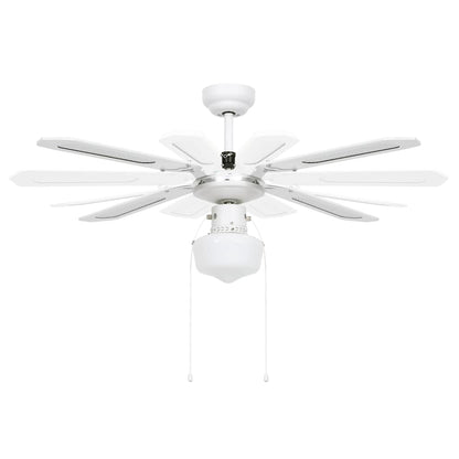 Plafondventilator met lamp 106 cm wit