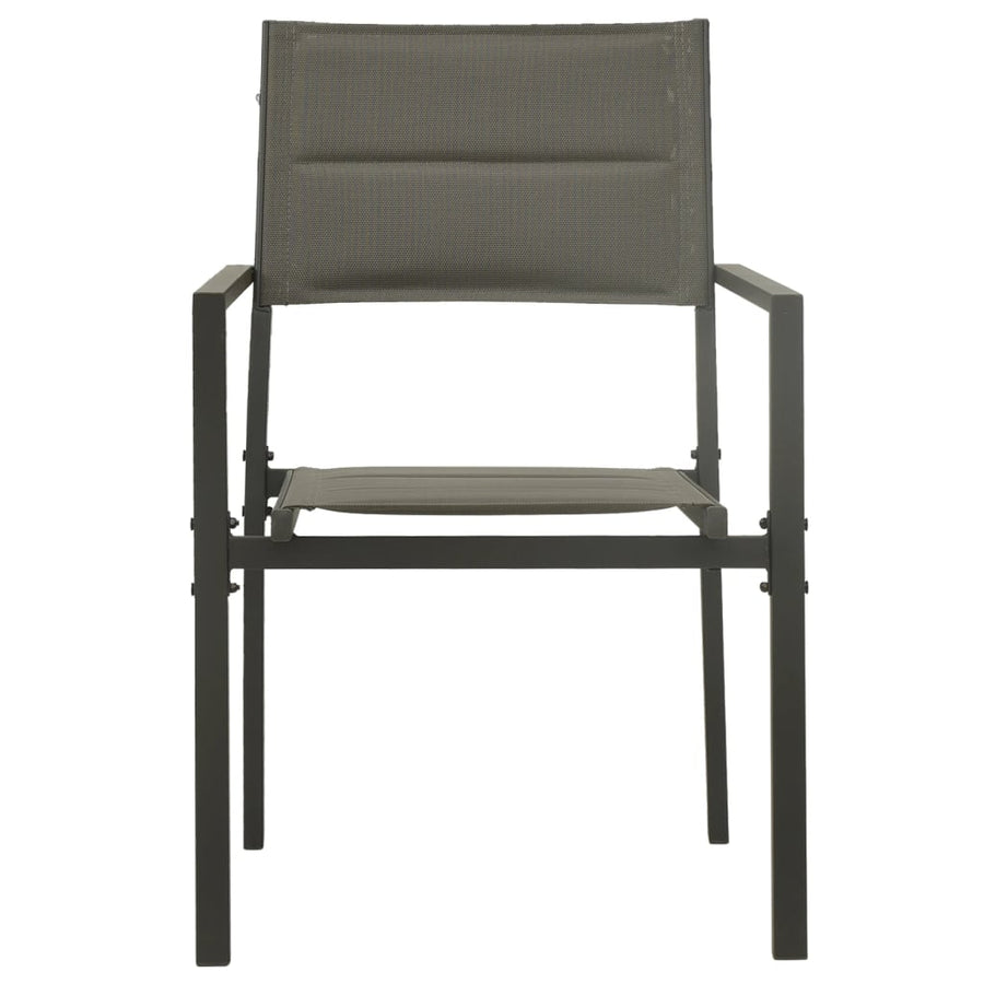 Tuinstoelen Textileen En Staal Grijs En Antracietkleurig 2