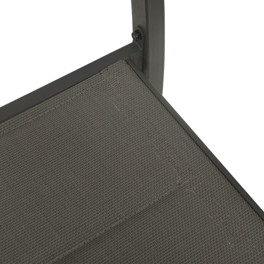 Tuinstoelen Textileen En Staal Grijs En Antracietkleurig 2
