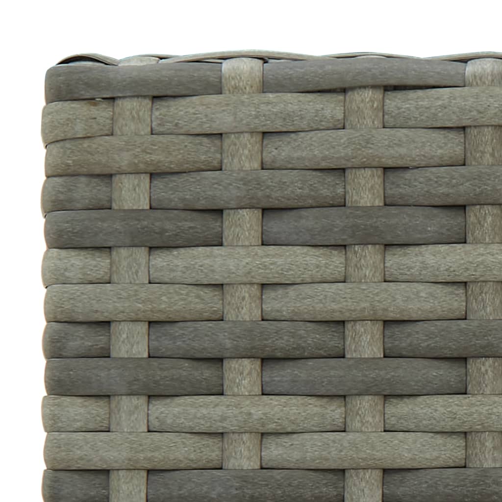 Barkrukken Poly Rattan 2 Grijs