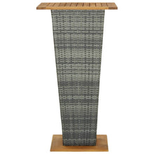 Bartafel Poly Rattan En Massief Acaciahout 60 x 60 x 110 cm