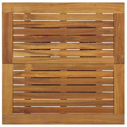 Bartafel 80x80x110 cm poly rattan en massief acaciahout zwart 80 x 80 x 110 cm Zwart