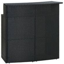 Tuinbartafel 120X55X110 Cm Poly Rattan Zwart