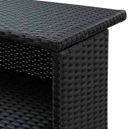 Tuinbartafel 120X55X110 Cm Poly Rattan Zwart