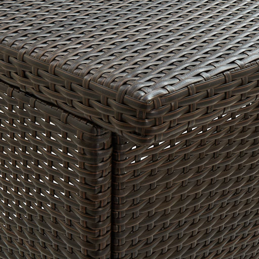 3-Delige Barset Poly Rattan Bruin