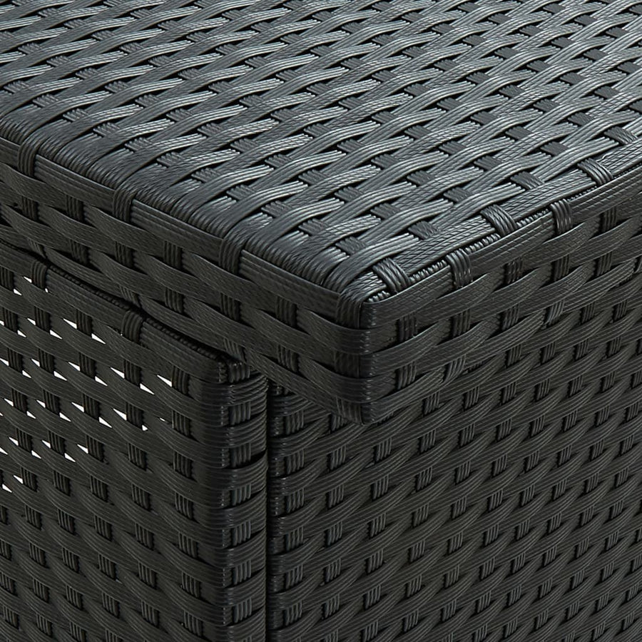 -Delige Barset Poly Rattan Zwart