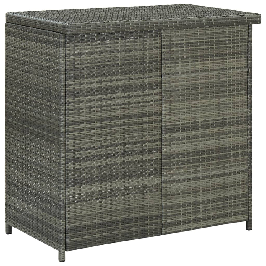 -Delige Barset Poly Rattan Grijs