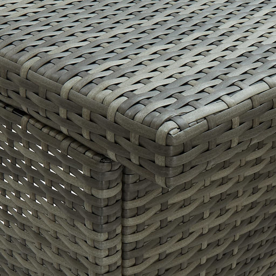 -Delige Barset Poly Rattan Grijs