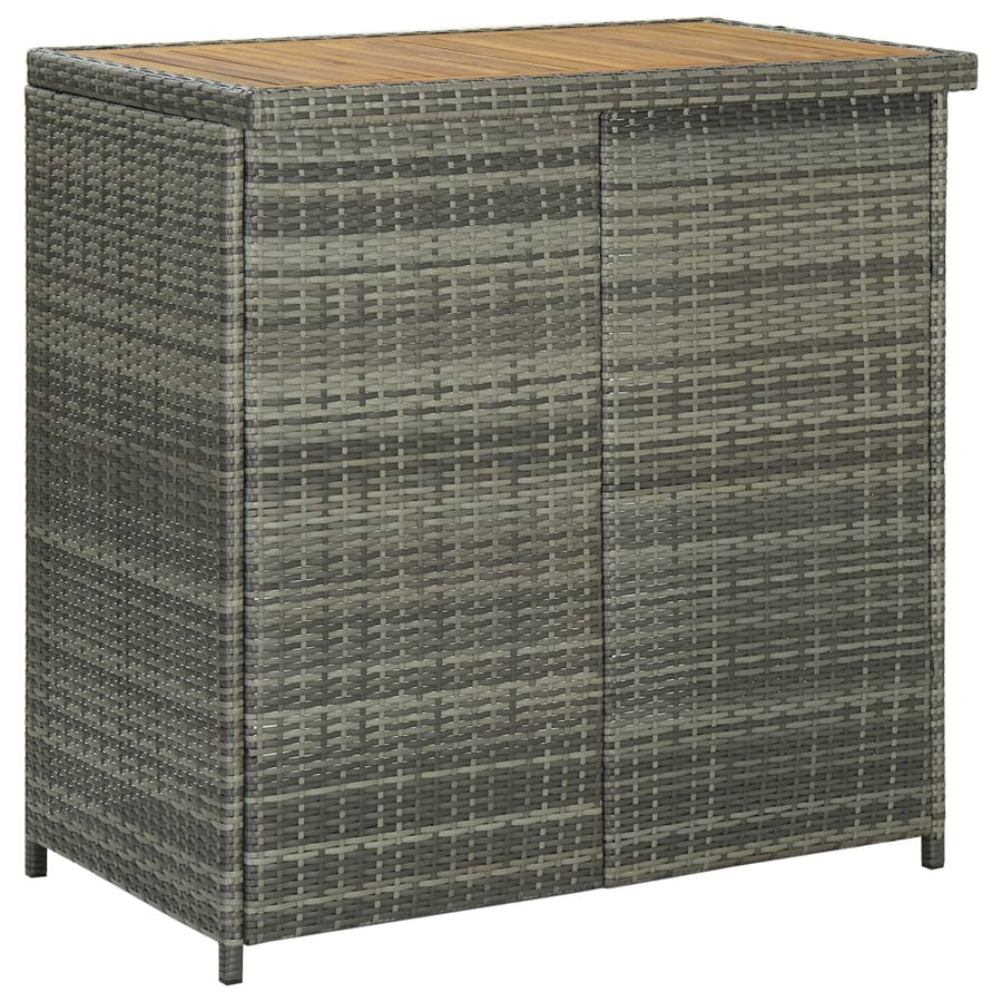 -Delige Barset Poly Rattan Grijs en bruin