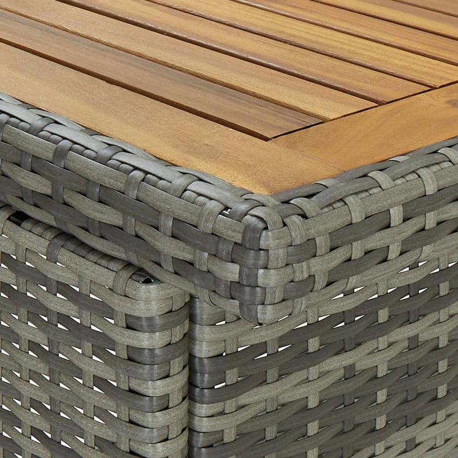 -Delige Barset Poly Rattan Grijs en bruin