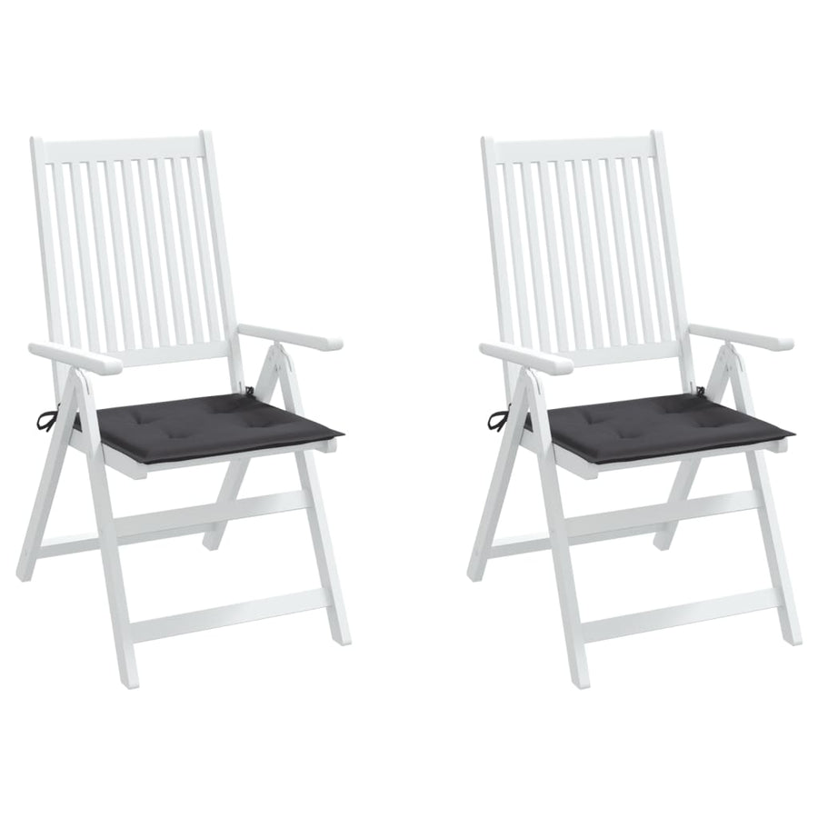 Tuinstoelkussens 2 st 40x40x3 cm oxford stof antracietkleurig 2 40 x 40 x 3 cm Antraciet