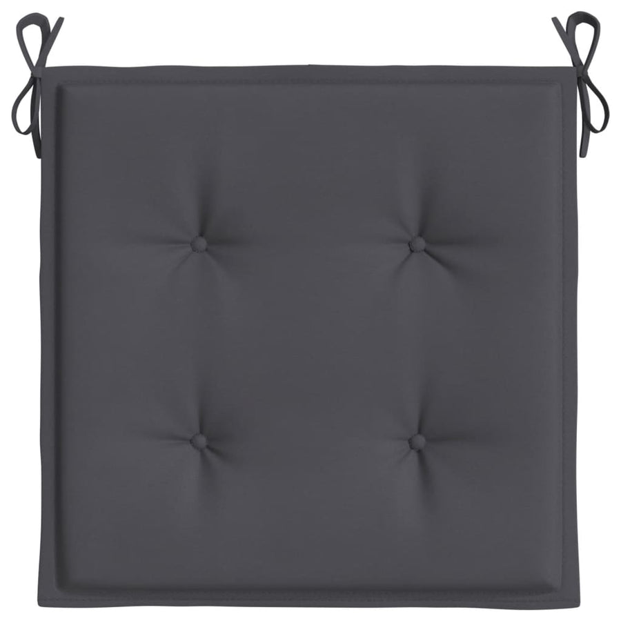 Tuinstoelkussens 2 st 40x40x3 cm oxford stof antracietkleurig 2 40 x 40 x 3 cm Antraciet