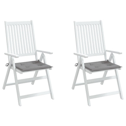 Tuinstoelkussens 2 st 40x40x3 cm oxford stof grijs 2 40 x 40 x 3 cm Grijs