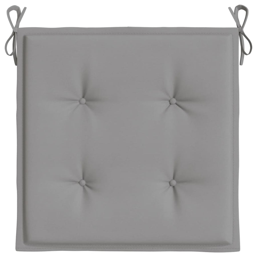 Tuinstoelkussens 2 st 40x40x3 cm oxford stof grijs 2 40 x 40 x 3 cm Grijs
