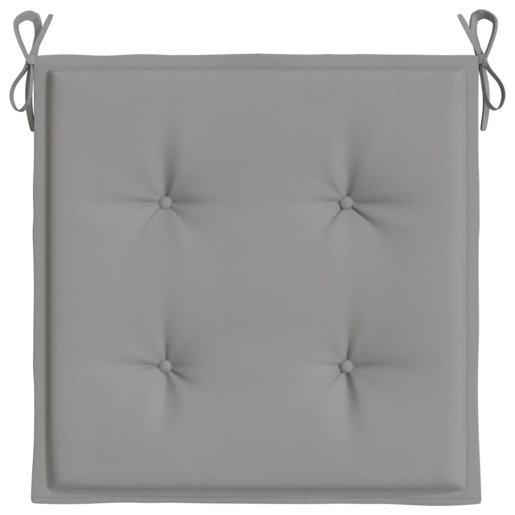 Tuinstoelkussens 6 st 40x40x3 cm oxford stof grijs 6 40 x 40 x 3 cm Grijs
