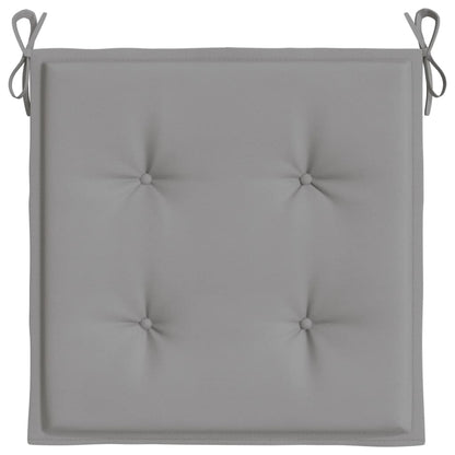 Tuinstoelkussens 6 st 40x40x3 cm oxford stof grijs 6 40 x 40 x 3 cm Grijs