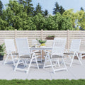 Tuinstoelkussens 6 st 40x40x4 cm oxford stof grijs