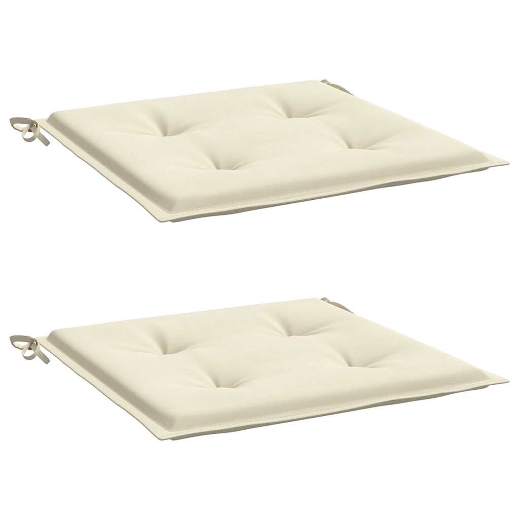Tuinstoelkussens Oxford Stof Kleurig Crème 2 40 x 40 x 3 cm