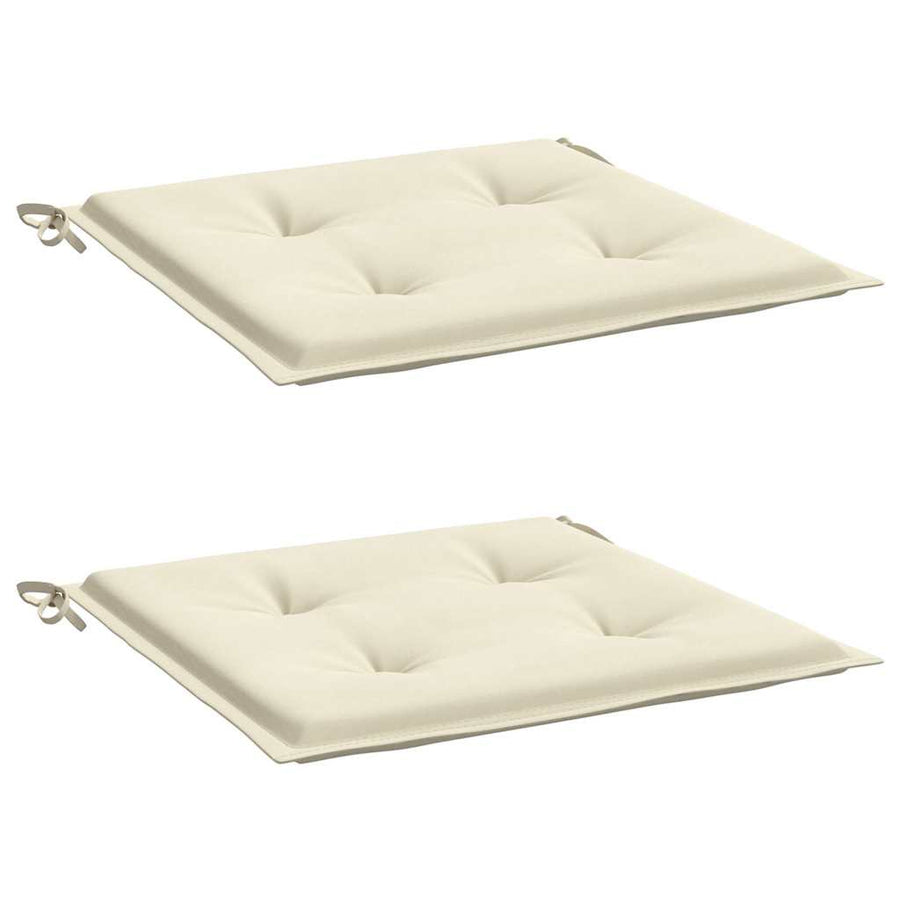 Tuinstoelkussens Oxford Stof Kleurig Crème 2 40 x 40 x 3 cm