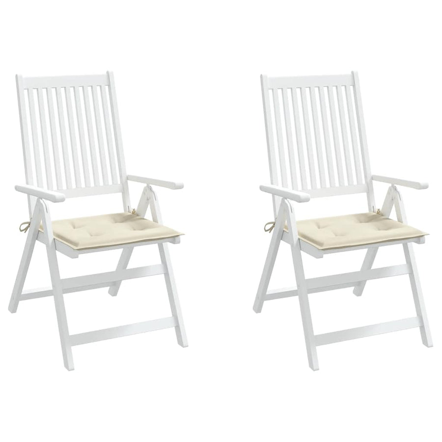 Tuinstoelkussens Oxford Stof Kleurig Crème 2 40 x 40 x 3 cm