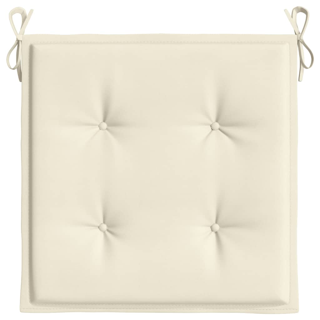 Tuinstoelkussens 6 st 40x40x3 cm oxford stof crèmekleurig 6 40 x 40 x 3 cm crème