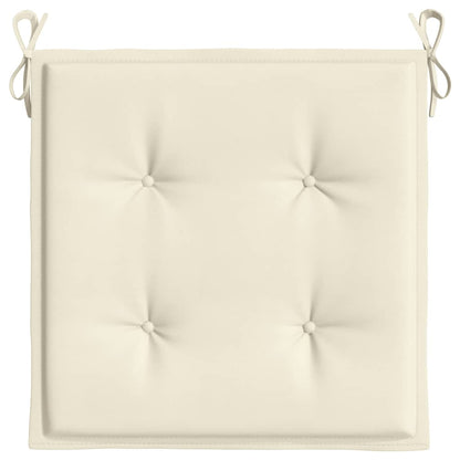 Tuinstoelkussens 6 st 40x40x3 cm oxford stof crèmekleurig 6 40 x 40 x 3 cm crème