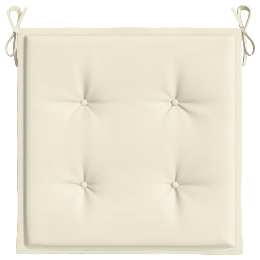 Tuinstoelkussens 6 st 40x40x3 cm oxford stof crèmekleurig 6 40 x 40 x 3 cm crème