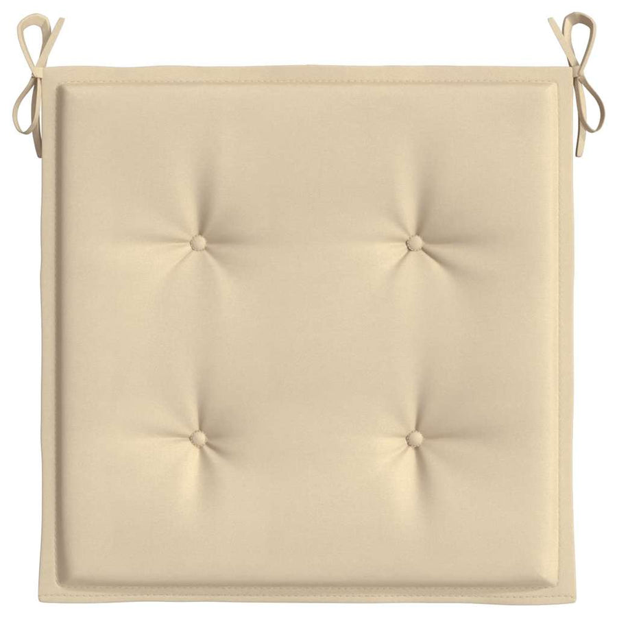 Tuinstoelkussens 6 st 40x40x4 cm oxford stof beige
