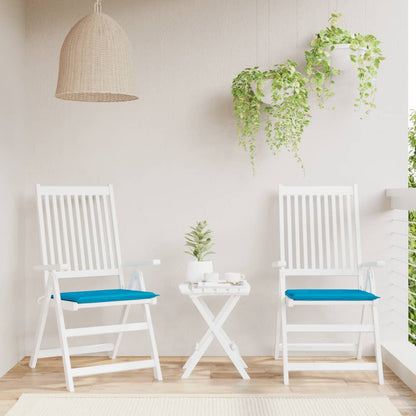 Tuinstoelkussens 2 st 40x40x3 cm oxford stof blauw 2 40 x 40 x 3 cm Blauw