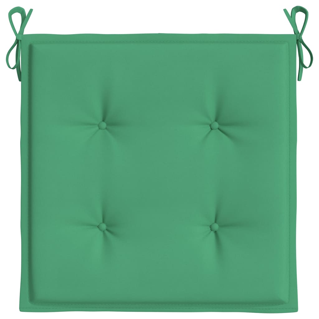 Tuinstoelkussens 6 st 40x40x4 cm oxford stof groen
