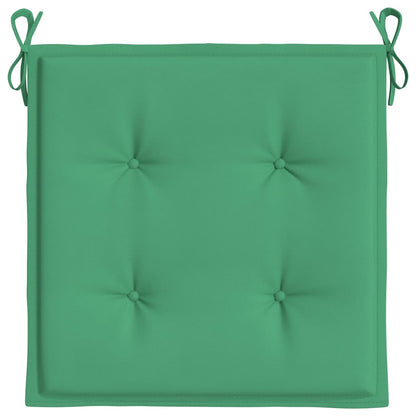 Tuinstoelkussens 6 st 40x40x4 cm oxford stof groen