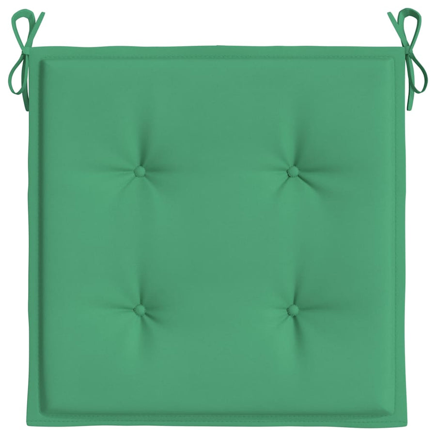 Tuinstoelkussens 6 st 40x40x4 cm oxford stof groen