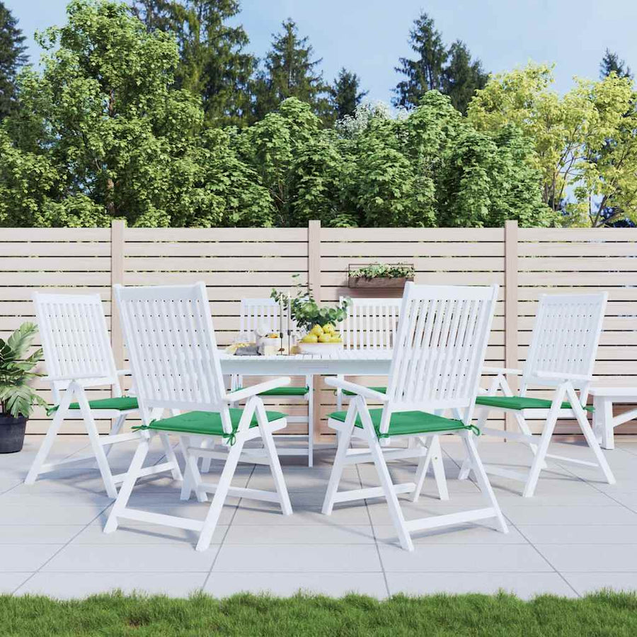 Tuinstoelkussens 6 st 40x40x4 cm oxford stof groen