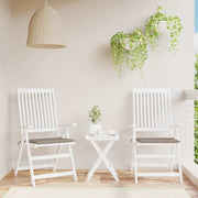 Tuinstoelkussens taupe 2 stuks Oxford stof