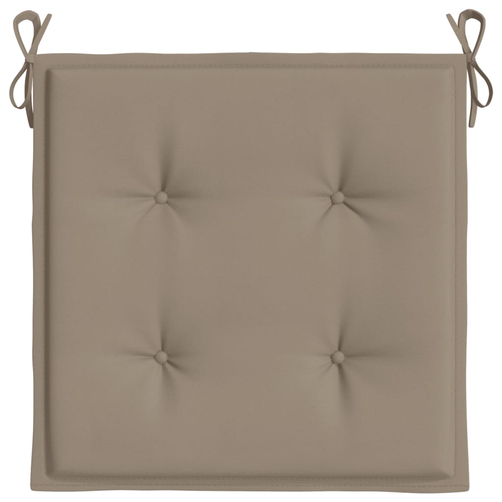 Tuinstoelkussens 6 st 40x40x3 cm oxford stof taupe 6 40 x 40 x 3 cm Taupe