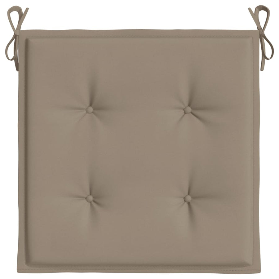 Tuinstoelkussens 6 st 40x40x3 cm oxford stof taupe 6 40 x 40 x 3 cm Taupe