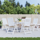 Tuinstoelkussens 6 st 40x40x3 cm taupe