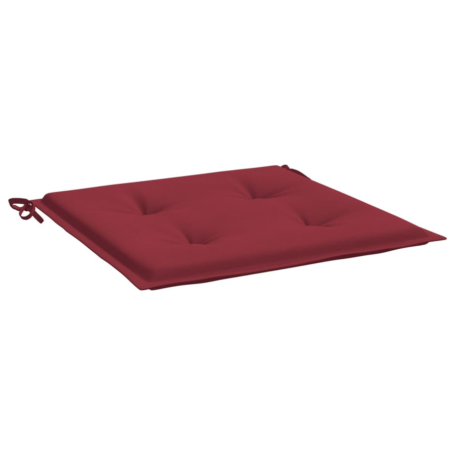 Tuinstoelkussens 4 St 40X40X3 Cm Oxford Stof Wijnrood Wijnrood 40 x 40 x 3 cm
