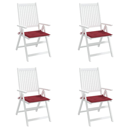 Tuinstoelkussens 4 St 40X40X3 Cm Oxford Stof Wijnrood Wijnrood 40 x 40 x 3 cm