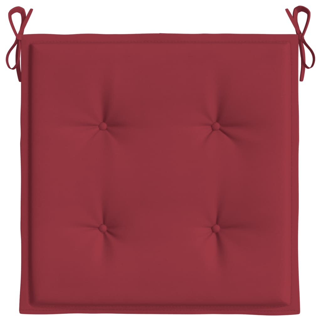 Tuinstoelkussens 4 St 40X40X3 Cm Oxford Stof Wijnrood Wijnrood 40 x 40 x 3 cm