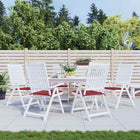 Garden Seat Cushions Oxford Fabric Wine Red 6