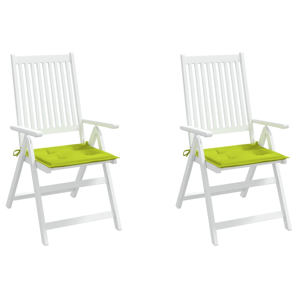 Tuinstoelkussens 2 st 40x40x3 cm oxford stof felgroen 2 40 x 40 x 3 cm Heldergroen