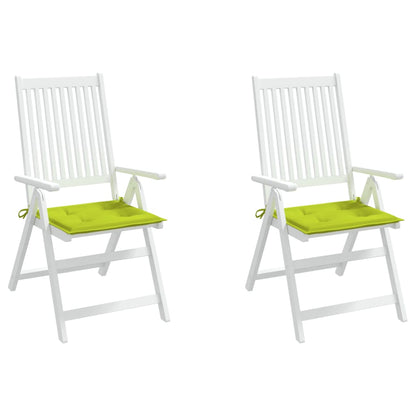 Tuinstoelkussens 2 st 40x40x3 cm oxford stof felgroen 2 40 x 40 x 3 cm Heldergroen