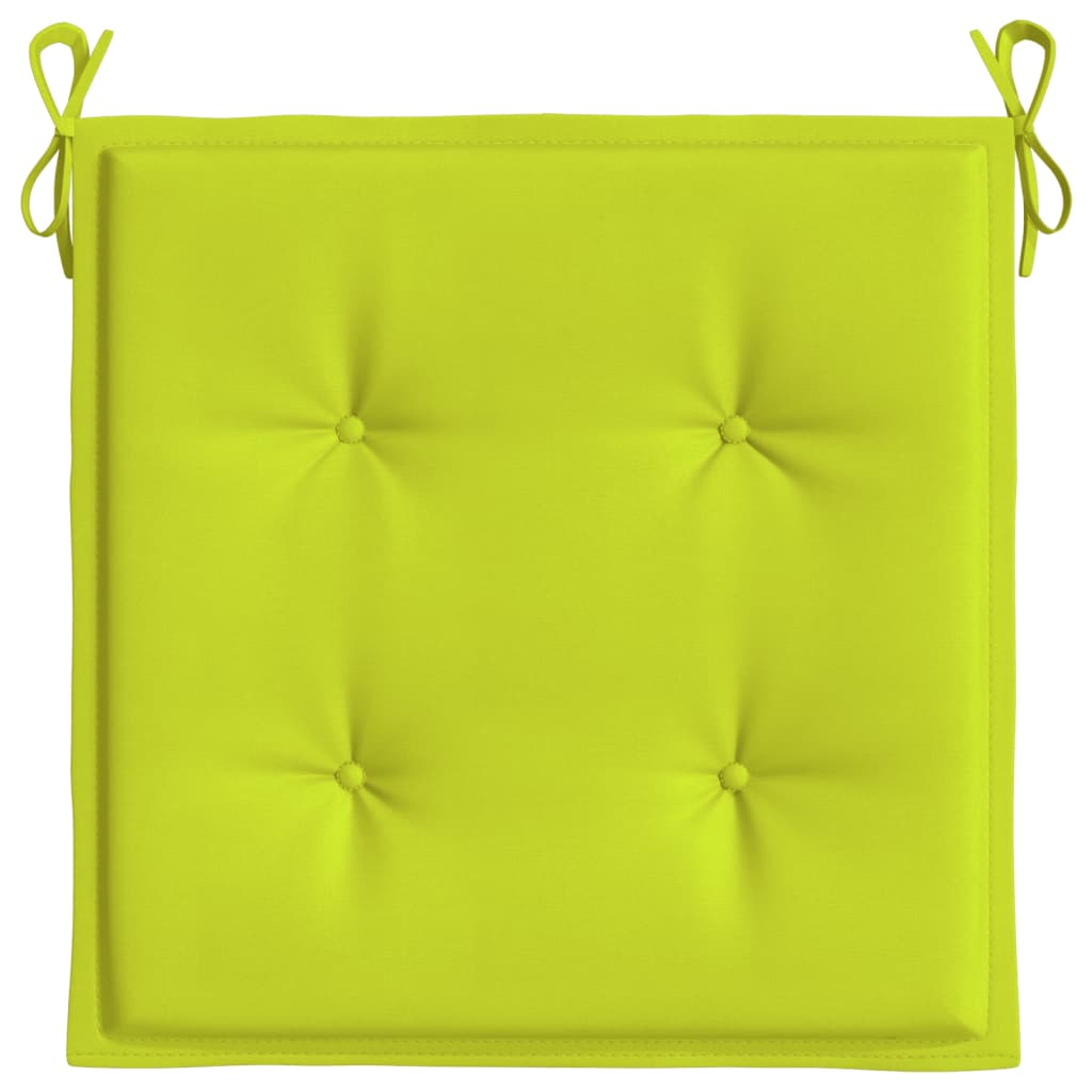 Tuinstoelkussens 2 st 40x40x3 cm oxford stof felgroen 2 40 x 40 x 3 cm Heldergroen