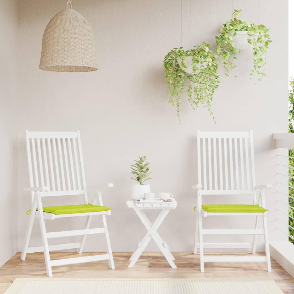Tuinstoelkussens 2 st 40x40x3 cm oxford stof felgroen 2 40 x 40 x 3 cm Heldergroen