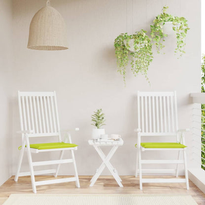 Tuinstoelkussens 2 st 40x40x3 cm oxford stof felgroen 2 40 x 40 x 3 cm Heldergroen