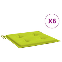 Tuinstoelkussens 6 St 40X40X3 Cm Oxford Stof Felgroen Heldergroen 40 x 40 x 3 cm